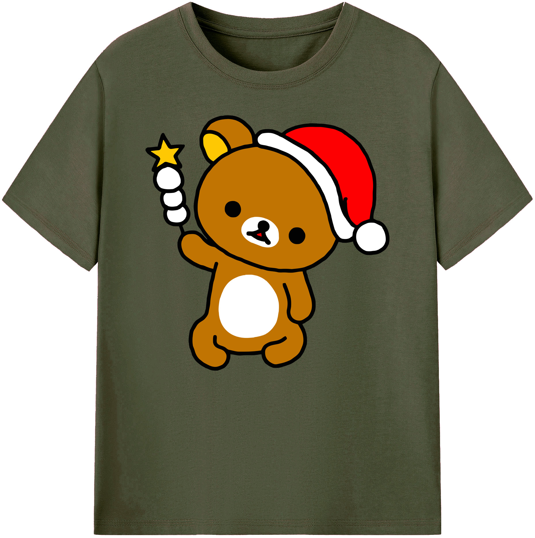（画像用） リラックマ リラックマ キイロイトリ Rilakkuma Korilakkuma Kiiroitori 綿100％ メンズ半袖Tシャツ｜肌触りやわらか＆通気性